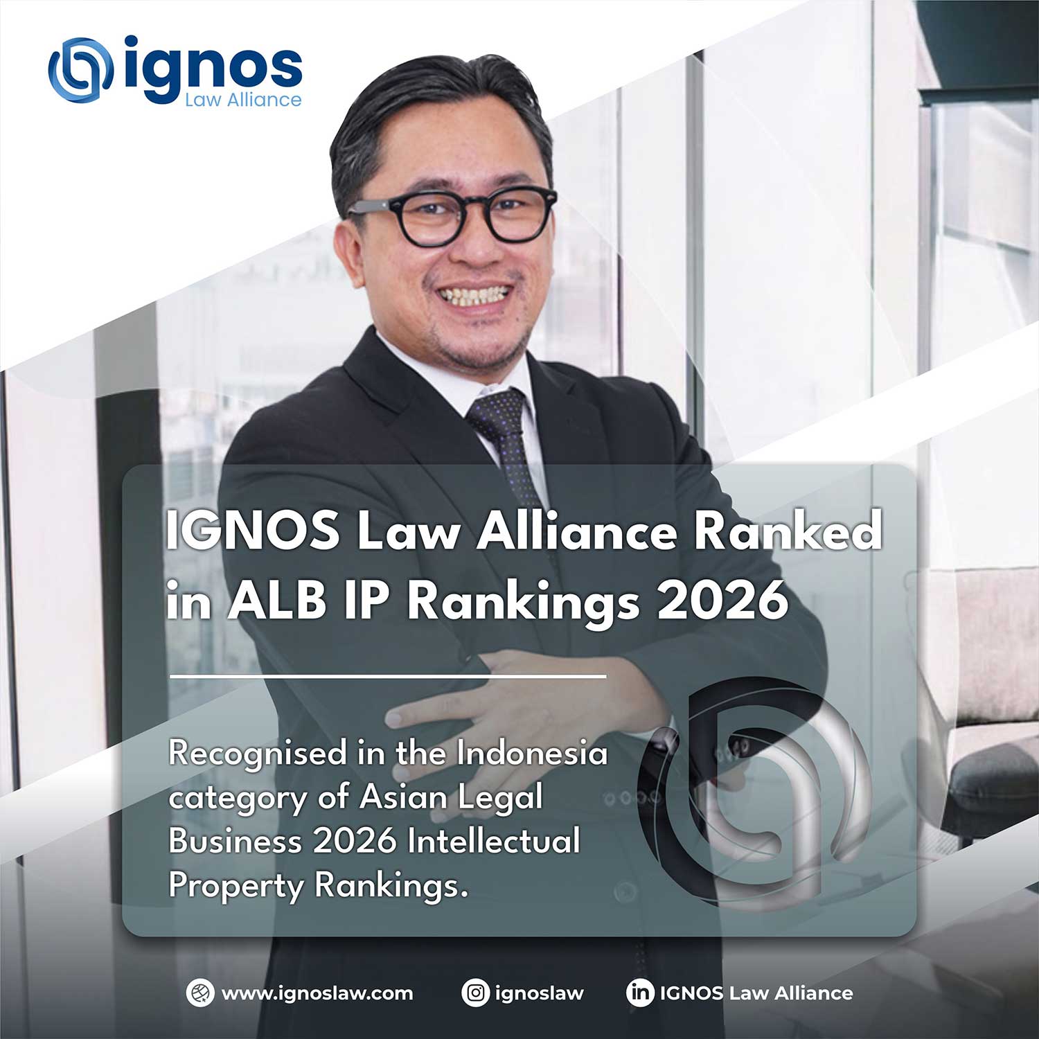 IGNOS Law Alliance Recognized in ALB Asia IP Rankings 2026