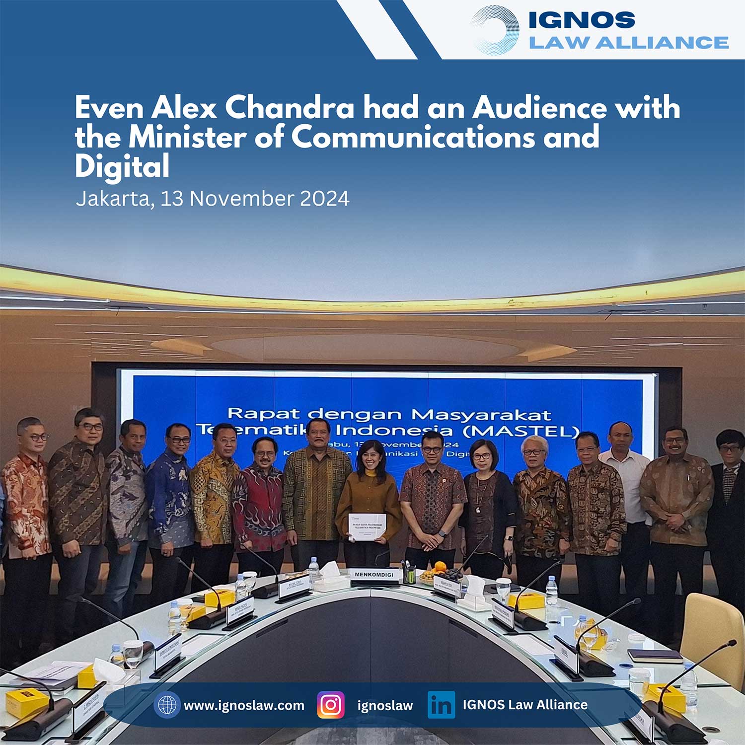 Even Alex Chandra Beraudiensi dengan Menteri Komunikasi dan Digital